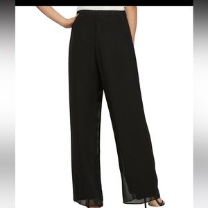 S. Levine dressy Pants with chiffon overlay